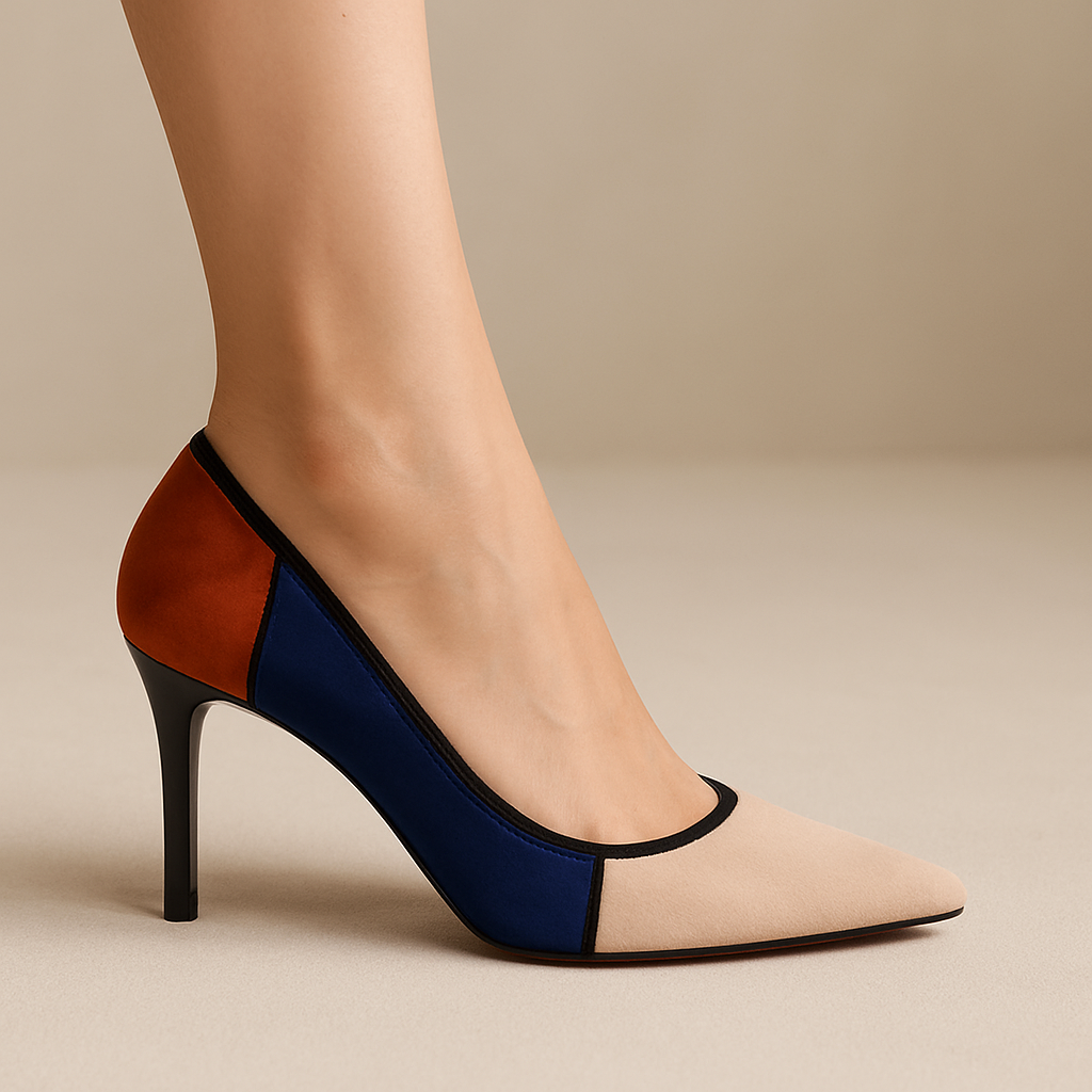 After: shoe worn on foot in lifestyle photo