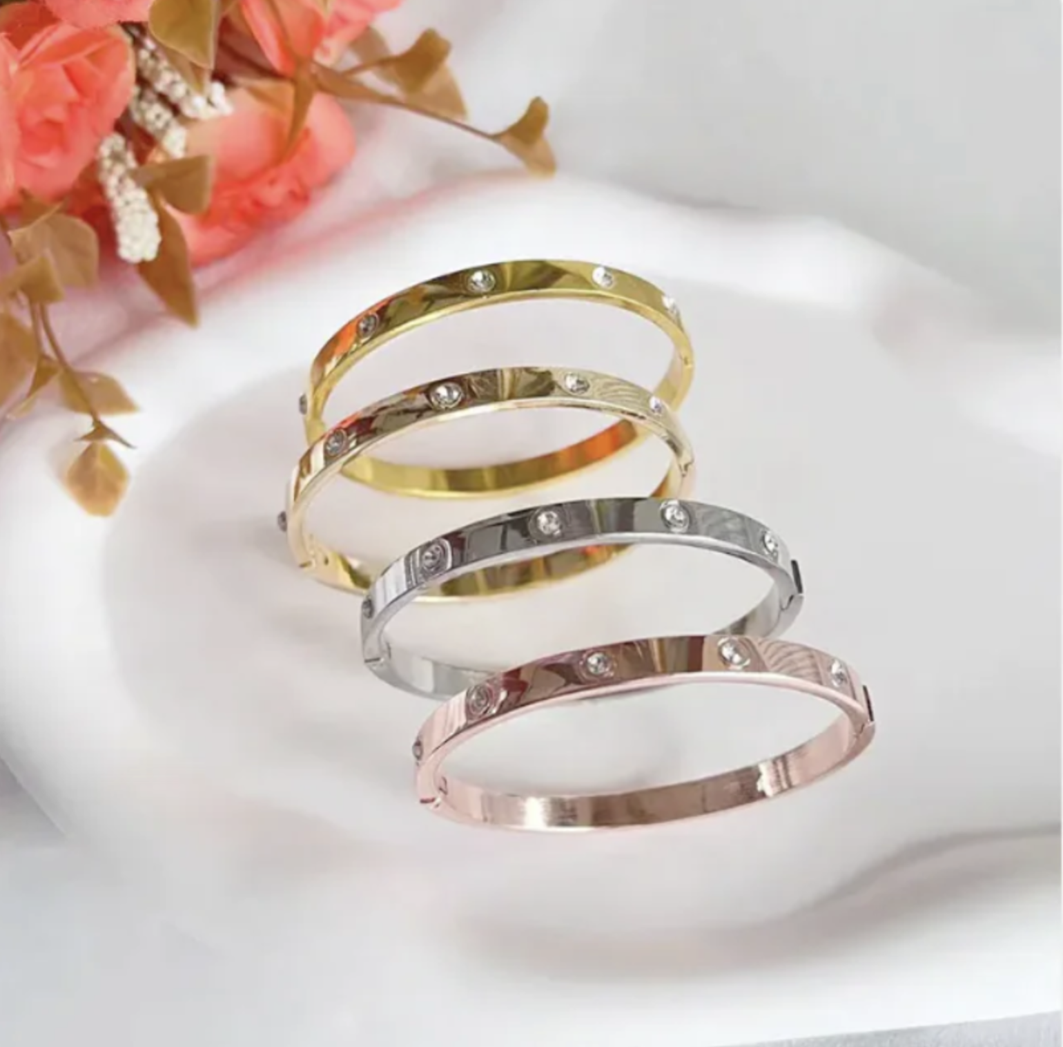 Before: bracelets in low-quality photo