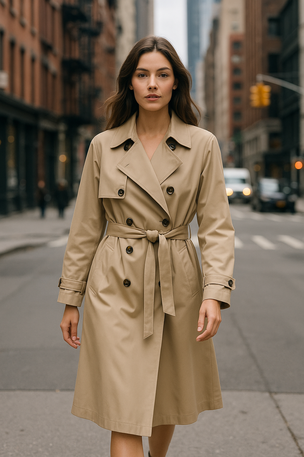 After: lifestyle photo with dress styled on model